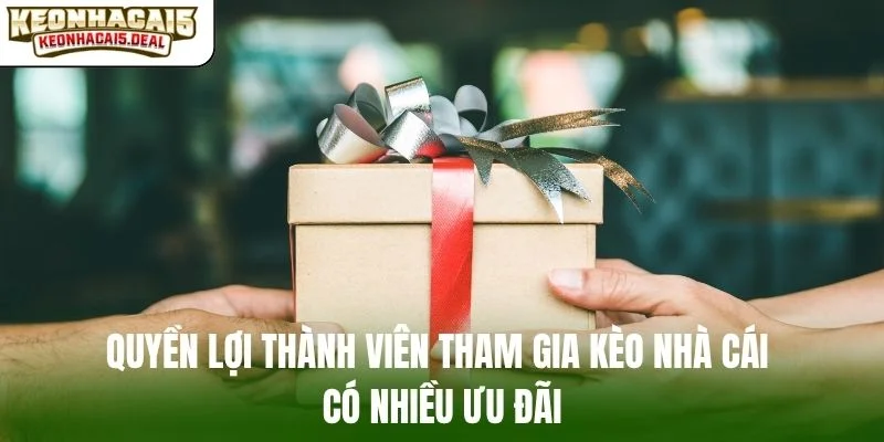 Quyền lợi thành viên tham gia kèo nhà cái có nhiều ưu đãi